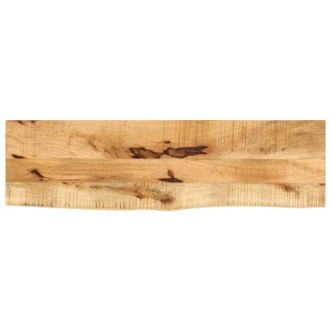 vidaXL Επιφάνεια Τραπεζιού 100x20x3,8cm Live Edge Μασίφ Ξύλο Μάνγκο 1 τεμ.