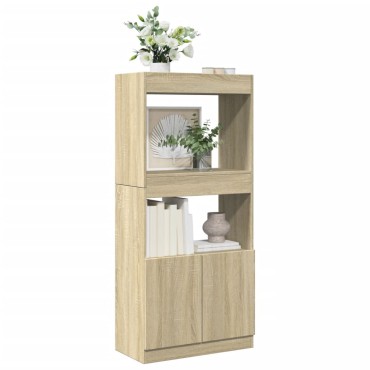 vidaXL Ντουλάπι Sonoma Δρυς 63x33x140cm από Επεξεργασμένο Ξύλο 1 τεμ.
