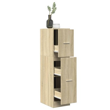 vidaXL Συρταριέρα Γενικής Χρήσης Sonoma Δρυς 30x41x118cm Επεξ. Ξύλο 1 τεμ.