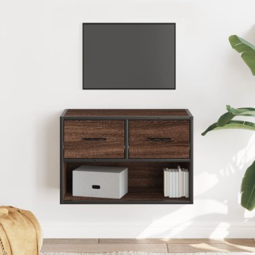 vidaXL Έπιπλο Τηλεόρασης Καφέ Δρυς 60x31x39,5cm Επεξεργασμένο Ξύλο