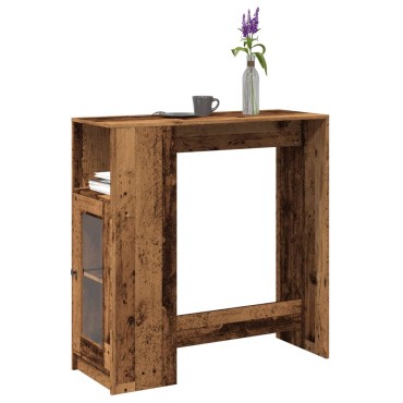 vidaXL Τραπέζι Μπαρ με Ράγες 101x40x103,5cm Επεξεργ. Ξύλο 1 τεμ.