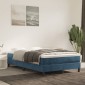vidaXL Στρώμα με Pocket Springs Σκούρο Μπλε 120x220x20cm Βελούδινο 1 τεμ. - Μονό