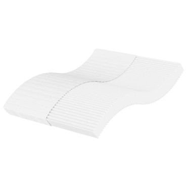 vidaXL Στρώμα Αφρού Σκληρότητα H2 H3 Λευκό 120x220cm 1 τεμ. - Διπλό