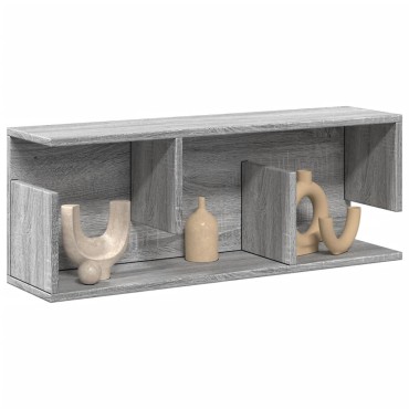 vidaXL Ντουλάπι Τοίχου Γκρι Sonoma 80x20x30cm από Επεξεργασμένο Ξύλο 1 τεμ.