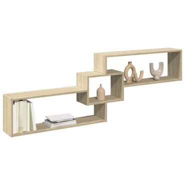 vidaXL Ντουλάπι Τοίχου Sonoma Δρυς 158x18x53cm Επεξεργασμένο Ξύλο 1 τεμ.