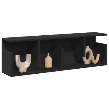 vidaXL Ντουλάπι Τοίχου Μαύρο 100x20x30cm από Επεξεργασμένο Ξύλο 1 τεμ.