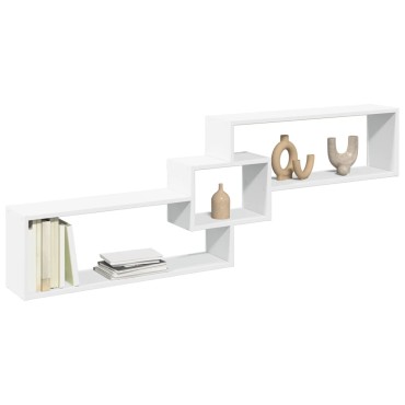 vidaXL Ντουλάπι Τοίχου Λευκό 158x18x53cm από Επεξεργασμένο Ξύλο 1 τεμ.