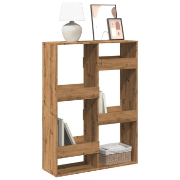 vidaXL Βιβλιοθήκη Αρτισιανή Δρυς 100x33x135cm Επεξ. Ξύλο 1 τεμ.
