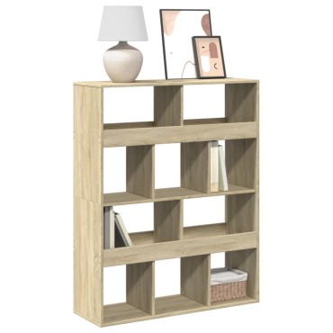 vidaXL Βιβλιοθήκη Sonoma Δρυς 100x33x125,5cm από Επεξεργασμένο Ξύλο 1 τεμ.