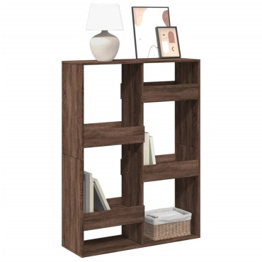 vidaXL Βιβλιοθήκη Καφέ Δρυς 100x33x135cm από Επεξεργασμένο Ξύλο 1 τεμ.