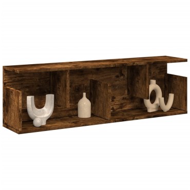 vidaXL Ντουλάπι Τοίχου Καπνιστή Δρυς 100x20x30cm Επεξεργασμένο Ξύλο 1 τεμ.