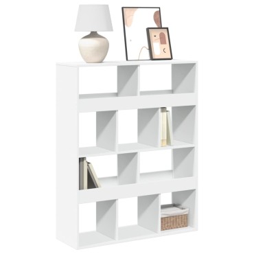vidaXL Βιβλιοθήκη Λευκή 100x33x125,5cm από Επεξεργασμένο Ξύλο 1 τεμ.
