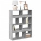 vidaXL Βιβλιοθήκη Γκρι Sonoma 100x33x125,5cm από Επεξεργασμένο Ξύλο 1 τεμ.