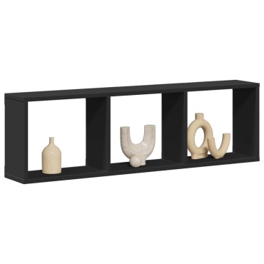 vidaXL Ντουλάπι Τοίχου Μαύρο 100x16x30cm από Επεξεργασμένο Ξύλο 1 τεμ.