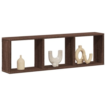 vidaXL Ντουλάπι Τοίχου Καφέ Δρυς 100x16x30cm από Επεξεργασμένο Ξύλο 1 τεμ.