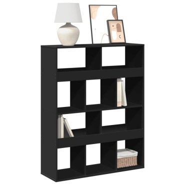 vidaXL Βιβλιοθήκη Μαύρη 100x33x125,5cm από Επεξεργασμένο Ξύλο 1 τεμ.