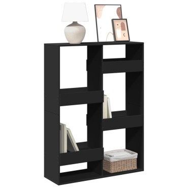 vidaXL Βιβλιοθήκη Μαύρη 100x33x135cm από Επεξεργασμένο Ξύλο 1 τεμ.