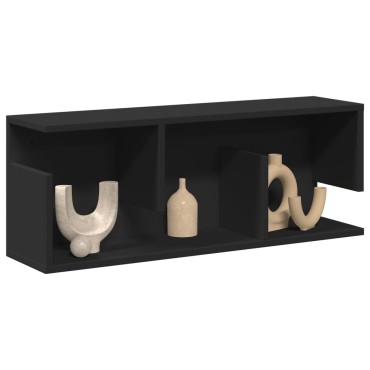 vidaXL Ντουλάπι Τοίχου Μαύρο 80x20x30cm από Επεξεργασμένο Ξύλο 1 τεμ.