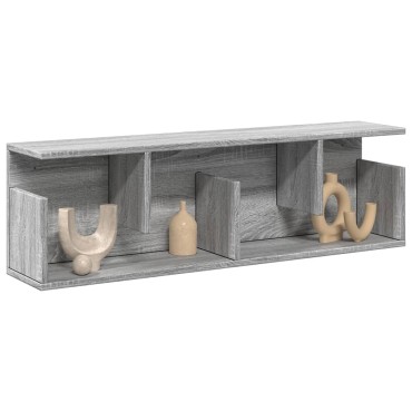 vidaXL Ντουλάπι Τοίχου Γκρι Sonoma 100x20x30cm από Επεξεργασμένο Ξύλο 1 τεμ.