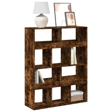 vidaXL Βιβλιοθήκη Καπνιστή Δρυς 100x33x125,5cm από Επεξεργασμένο Ξύλο 1 τεμ.