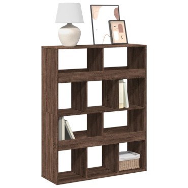 vidaXL Βιβλιοθήκη Καφέ Δρυς 100x33x125,5cm από Επεξεργασμένο Ξύλο 1 τεμ.