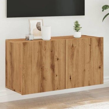 vidaXL Ντουλάπι Τοίχου Τηλεόρασης Artisian Δρυς 80x30x41cm