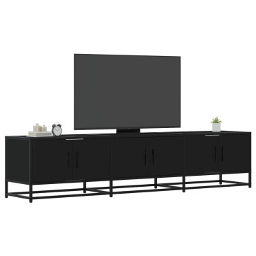 vidaXL Έπιπλο Τηλεόρασης Μαύρο 180x35x41cm Επεξεργασμένο Ξύλο
