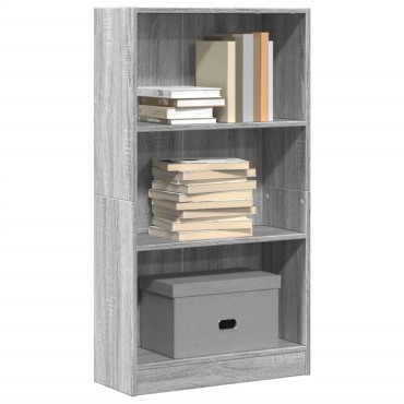 vidaXL Βιβλιοθήκη Γκρι Sonoma 60x24x109cm από Επεξεργ. Ξύλο 1 τεμ.