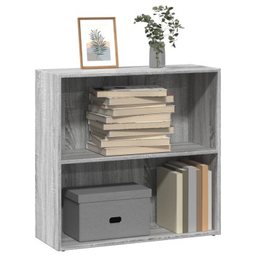 vidaXL Βιβλιοθήκη Γκρι Sonoma 80x30x77cm από Επεξεργ. Ξύλο 1 τεμ.