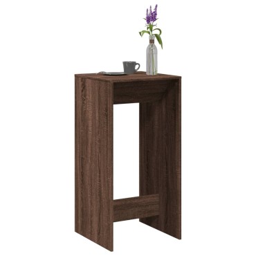 vidaXL Τραπέζι Μπαρ Καφέ Δρυς 51x50x103,5cm Επεξ. Ξύλο 1 τεμ.