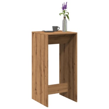 vidaXL Τραπέζι Μπαρ Αρτισιανή Δρυς 51x50x103,5cm Επεξ. Ξύλο 1 τεμ.