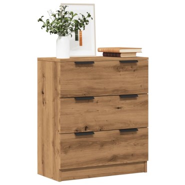 vidaXL Μπουφές Αρτισιανή Δρυς 60x30x70cm από Επεξεργασμένο Ξύλο 1 τεμ.