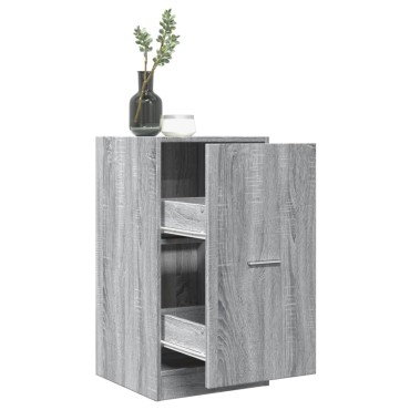vidaXL Συρταριέρα Γενικής Χρήσης Γκρι Sonoma 40x41x77,5cm Επεξ. Ξύλο 1 τεμ.
