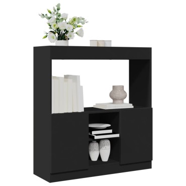 vidaXL Ντουλάπι Μαύρο 92x33x100cm από Επεξεργασμένο Ξύλο 1 τεμ.