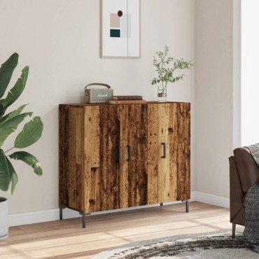 vidaXL Ντουλάπι Παλαιό Ξύλο 90x34x80cm από Επεξεργασμένο Ξύλο 1 τεμ.