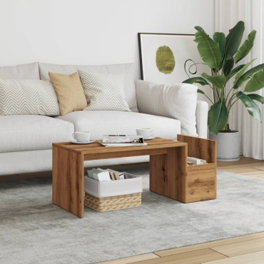 vidaXL Τραπεζάκι Σαλονιού Artisan Δρυς 90x45x35cm Επεξεργασμένο Ξύλο 1 τεμ.