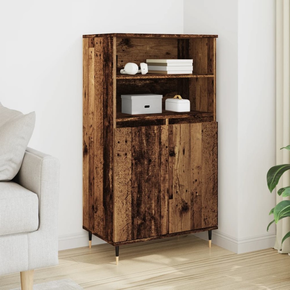 vidaXL Ντουλάπι Όψη Παλαιού Ξύλου 60x36x110cm από Επεξεργασμένο Ξύλο 1 τεμ.