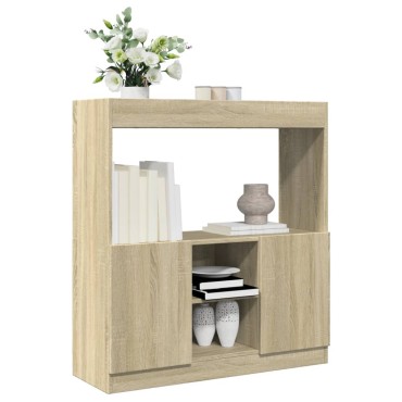 vidaXL Ντουλάπι Sonoma Δρυς 92x33x100cm από Επεξεργασμένο Ξύλο 1 τεμ.
