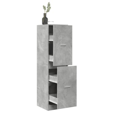 vidaXL Συρταριέρα Γενικής Χρήσης Γκρι Σκυρ.40x41x144,5cm Επεξ. Ξύλο 1 τεμ.