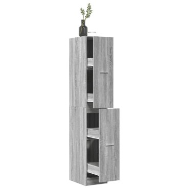 vidaXL Συρταριέρα Γενικής Χρήσης Γκρι Sonoma 30x41x174,5cmΕπεξ. Ξύλο 1 τεμ.