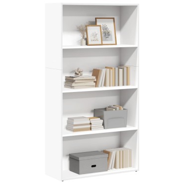 vidaXL Βιβλιοθήκη Λευκή 80x30x152cm από Επεξεργασμένο Ξύλο 1 τεμ.