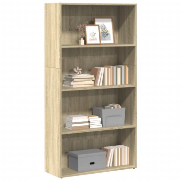 vidaXL Βιβλιοθήκη Sonoma Δρυς 80x30x152cm από Επεξεργασμένο Ξύλο 1 τεμ.