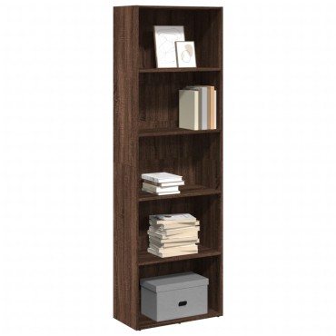 vidaXL Βιβλιοθήκη καφέ δρυς 60x30x189cm από Επεξεργασμένο Ξύλο 1 τεμ.