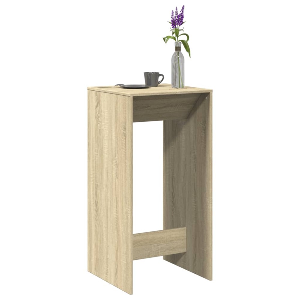 vidaXL Τραπέζι Μπαρ Sonoma Δρυς 51x50x103,5cm Επεξ. Ξύλο 1 τεμ.