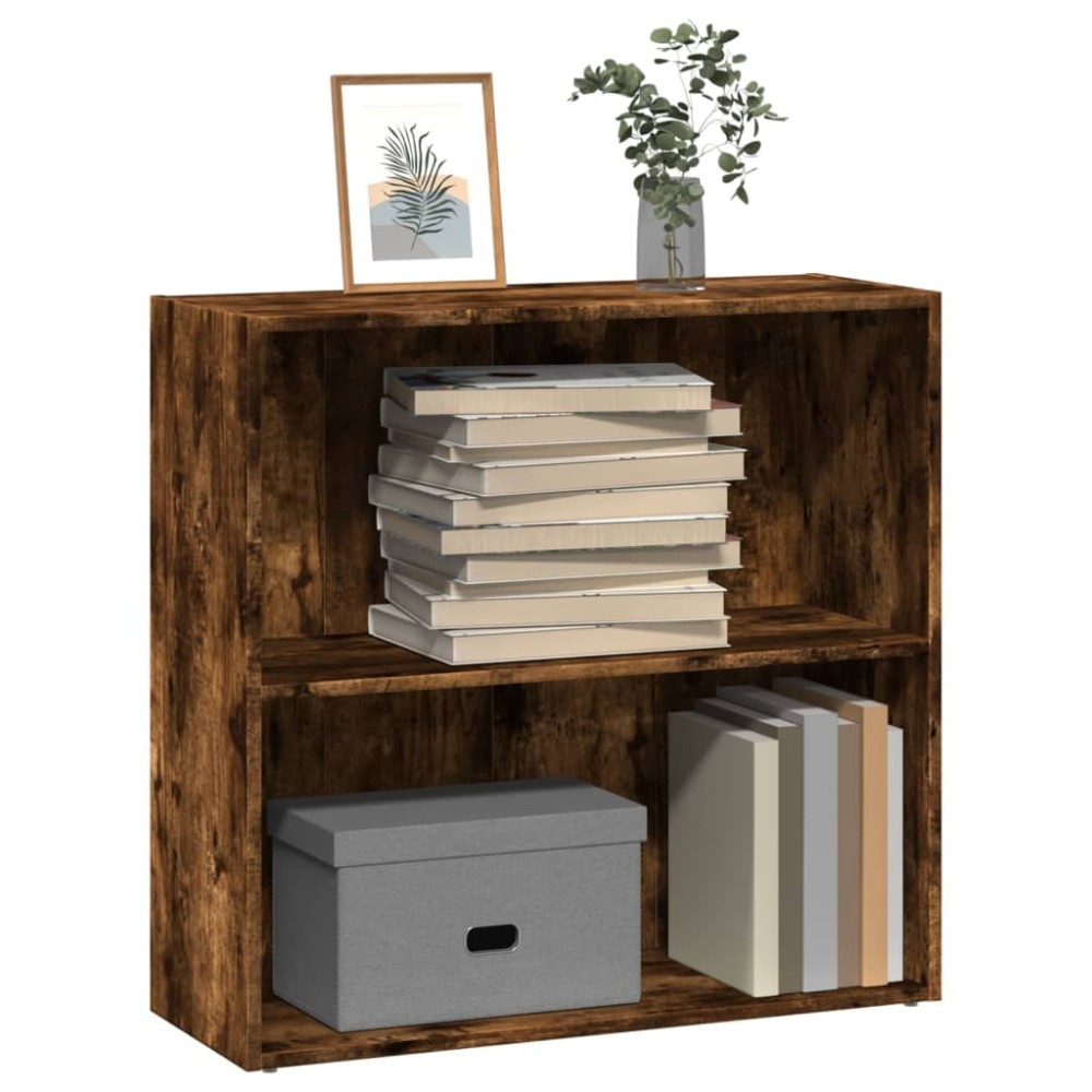 vidaXL Βιβλιοθήκη Καπνιστή Δρυς 80x30x77cm από Επεξεργασμένο Ξύλο 1 τεμ.