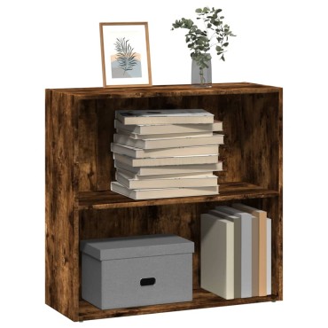 vidaXL Βιβλιοθήκη Καπνιστή Δρυς 80x30x77cm από Επεξεργασμένο Ξύλο 1 τεμ.