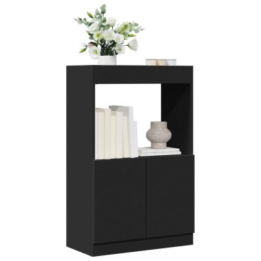 vidaXL Ντουλάπι Μαύρο 63x33x100cm από Επεξεργασμένο Ξύλο 1 τεμ.