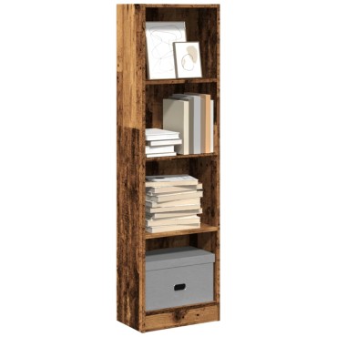 vidaXL Βιβλιοθήκη Όψη Παλαιού Ξύλου 40x24x143cm Επεξεργασμένο Ξύλο 1 τεμ.