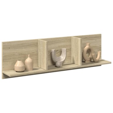 vidaXL Ντουλάπι Τοίχου Sonoma Δρυς 100x16,5x30cm Επεξεργασμένο Ξύλο 1 τεμ.