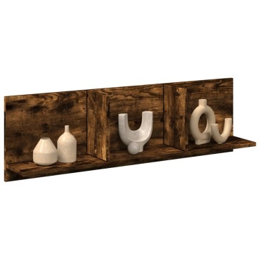 vidaXL Ντουλάπι Τοίχου Καπνιστή Δρυς 100x16,5x30cm Επεξεργασμένο Ξύλο 1 τεμ.